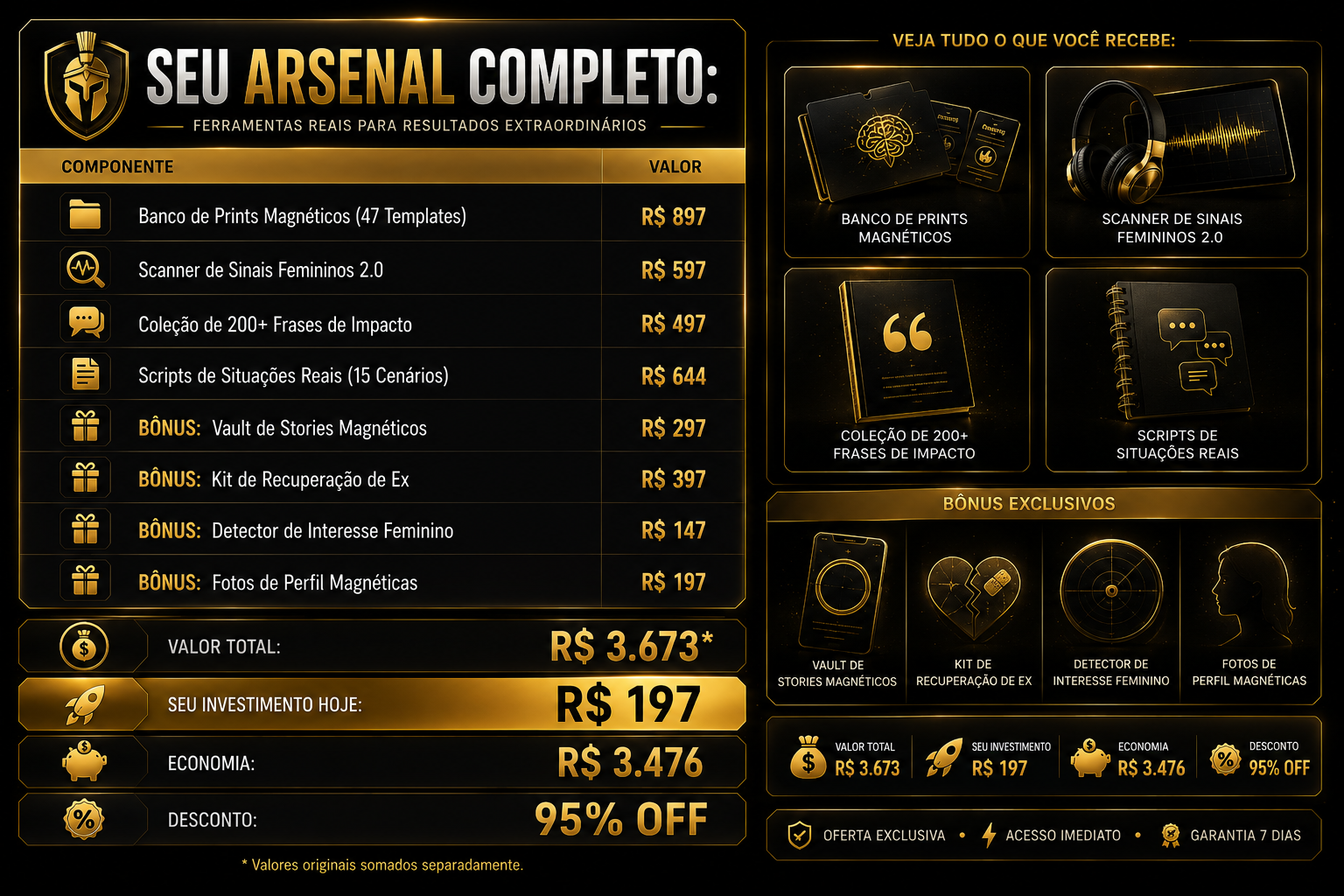 Arsenal Magnético Neural — oferta